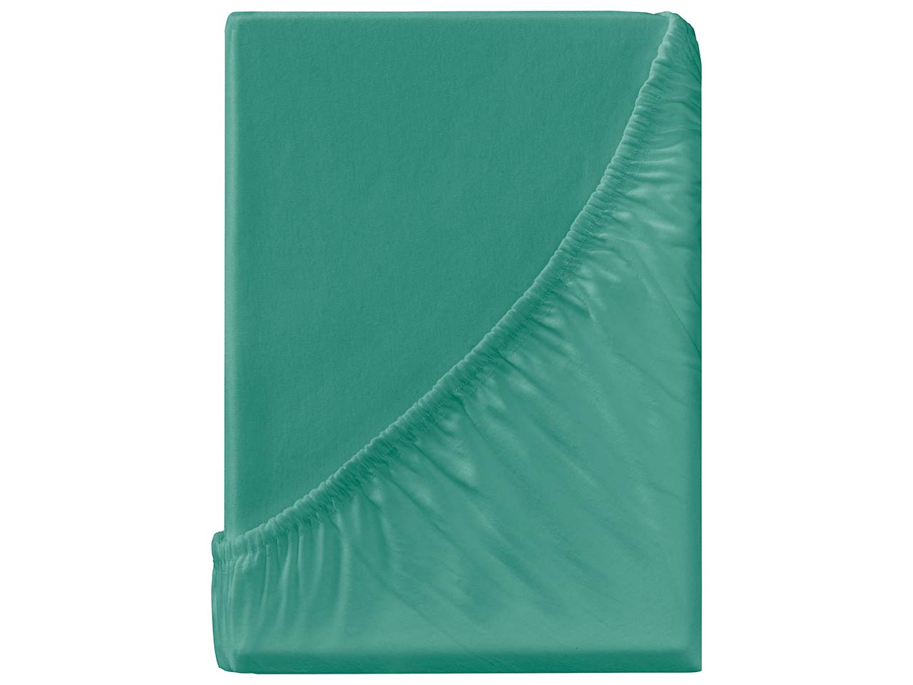 Spannbettlaken "Single Jersey" aus Bio-Baumwolle 180-200 x 200 cm, petrol