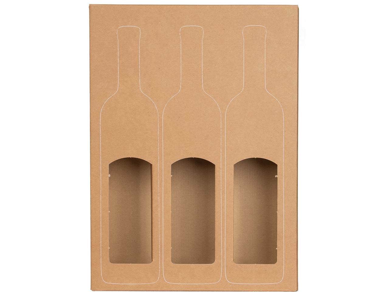 ColomPac Weinkarton mit Flexodruck für 3 Flaschen