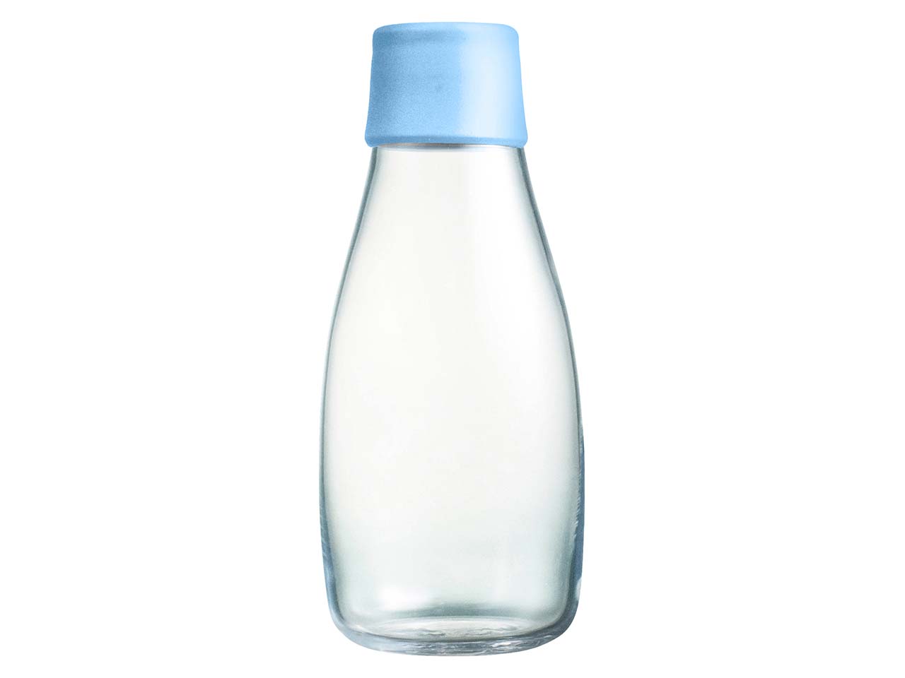 retap Trinkflasche 0,3 l aus Glas baby blue