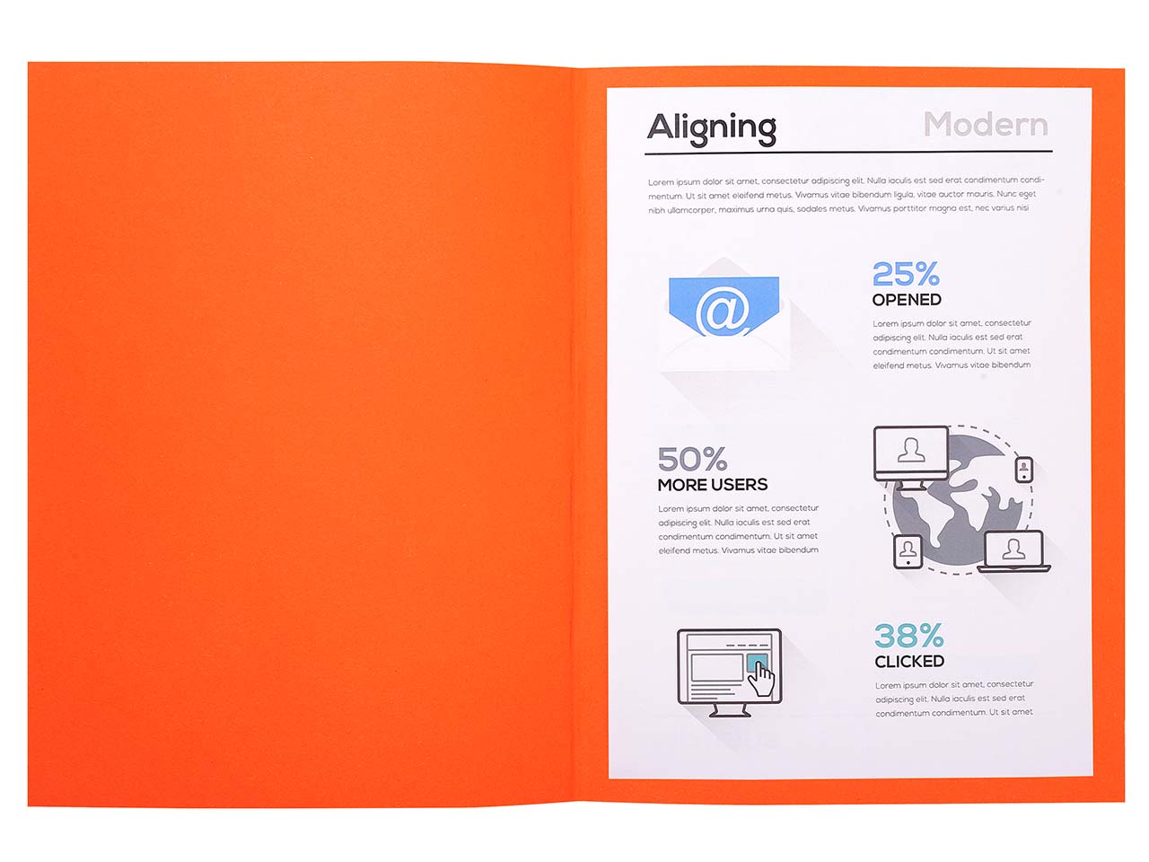 5 x 100 Exacompta Aktendeckel "Forever", 220 g/m², DIN A4, orange