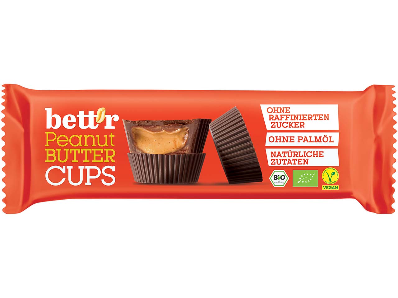 bett'r Bio-Erdnussmus-Cups "Peanut Butter" vegan, 39 g