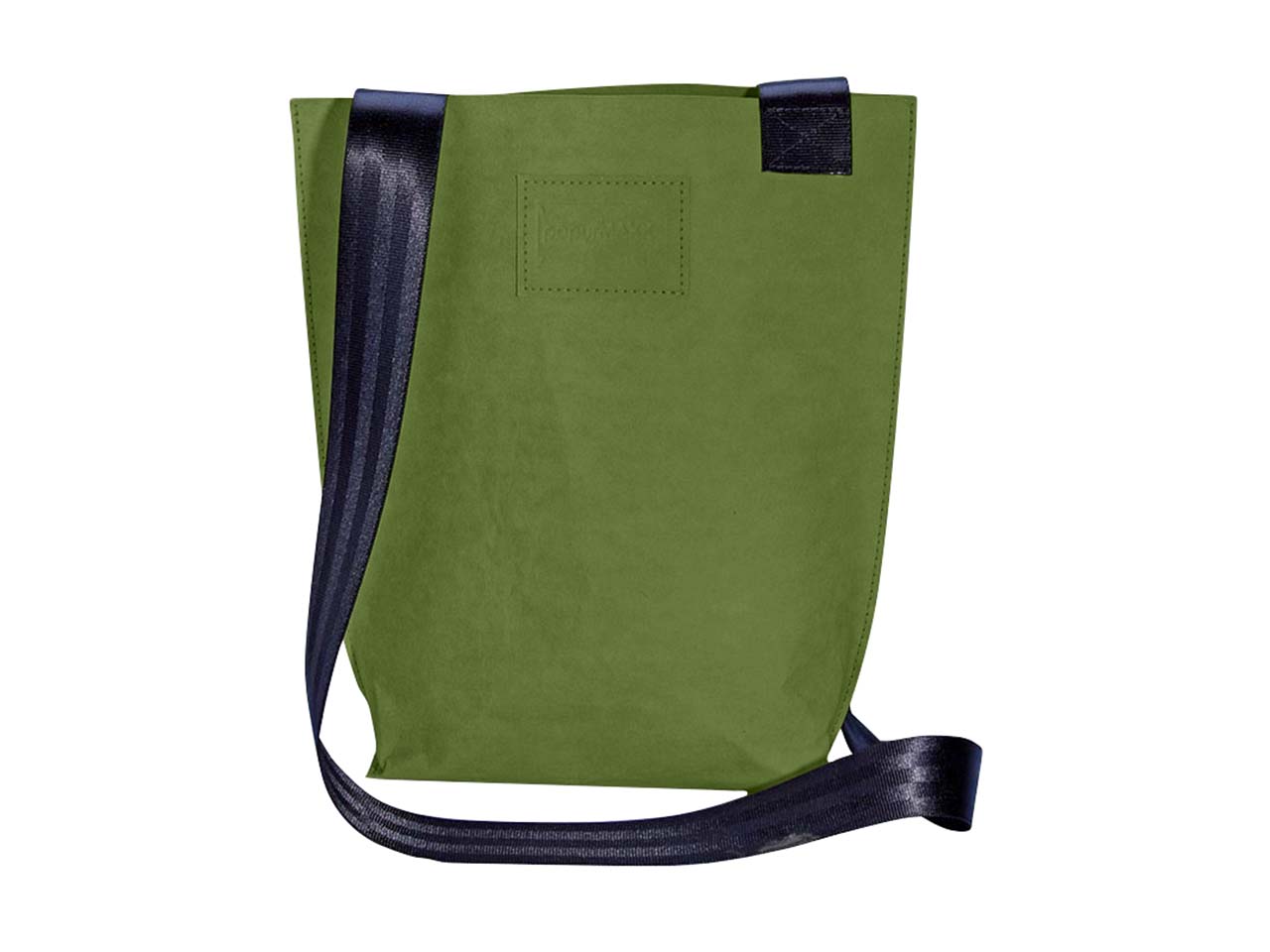 Umhängetasche 'Amy' aus Papyr, olive