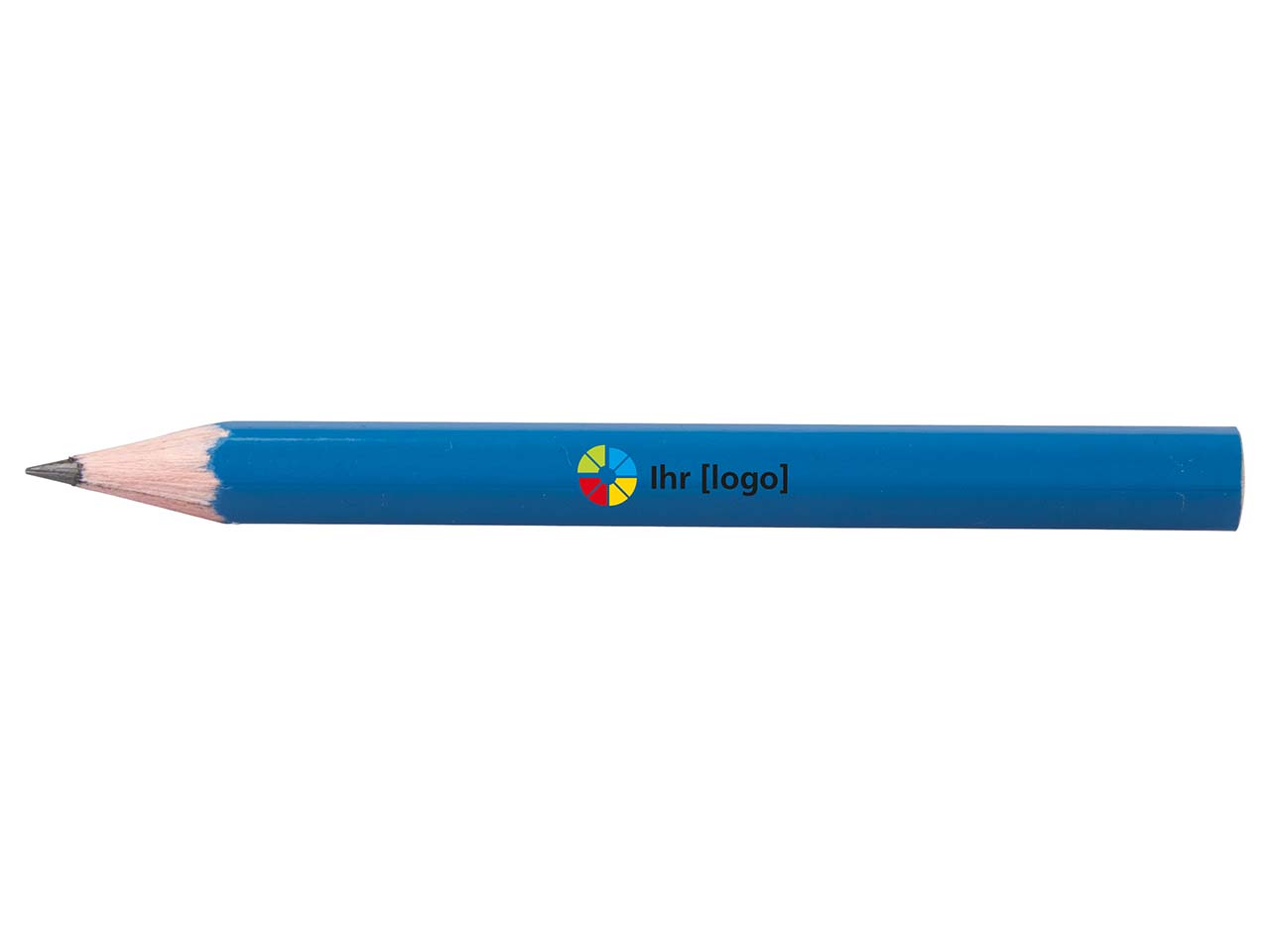 FSC-zertifizierter Bleistift 6-eckig 8,75 cm, lackiert nach Farbtabelle