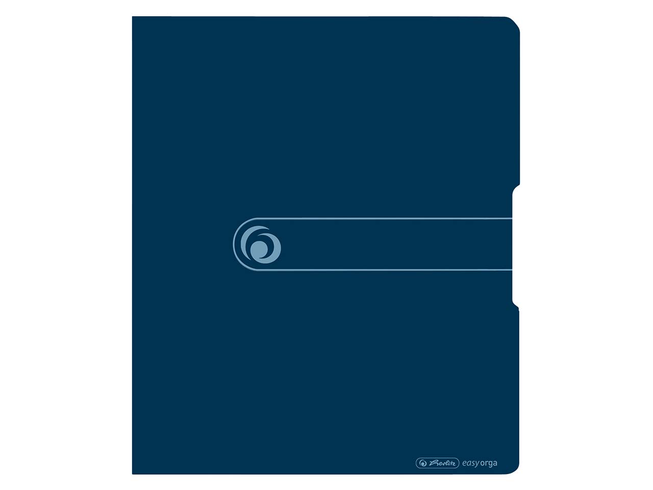 herlitz Ringbuch aus Recycling-PP mit 2 Ringen, DIN A4, blau