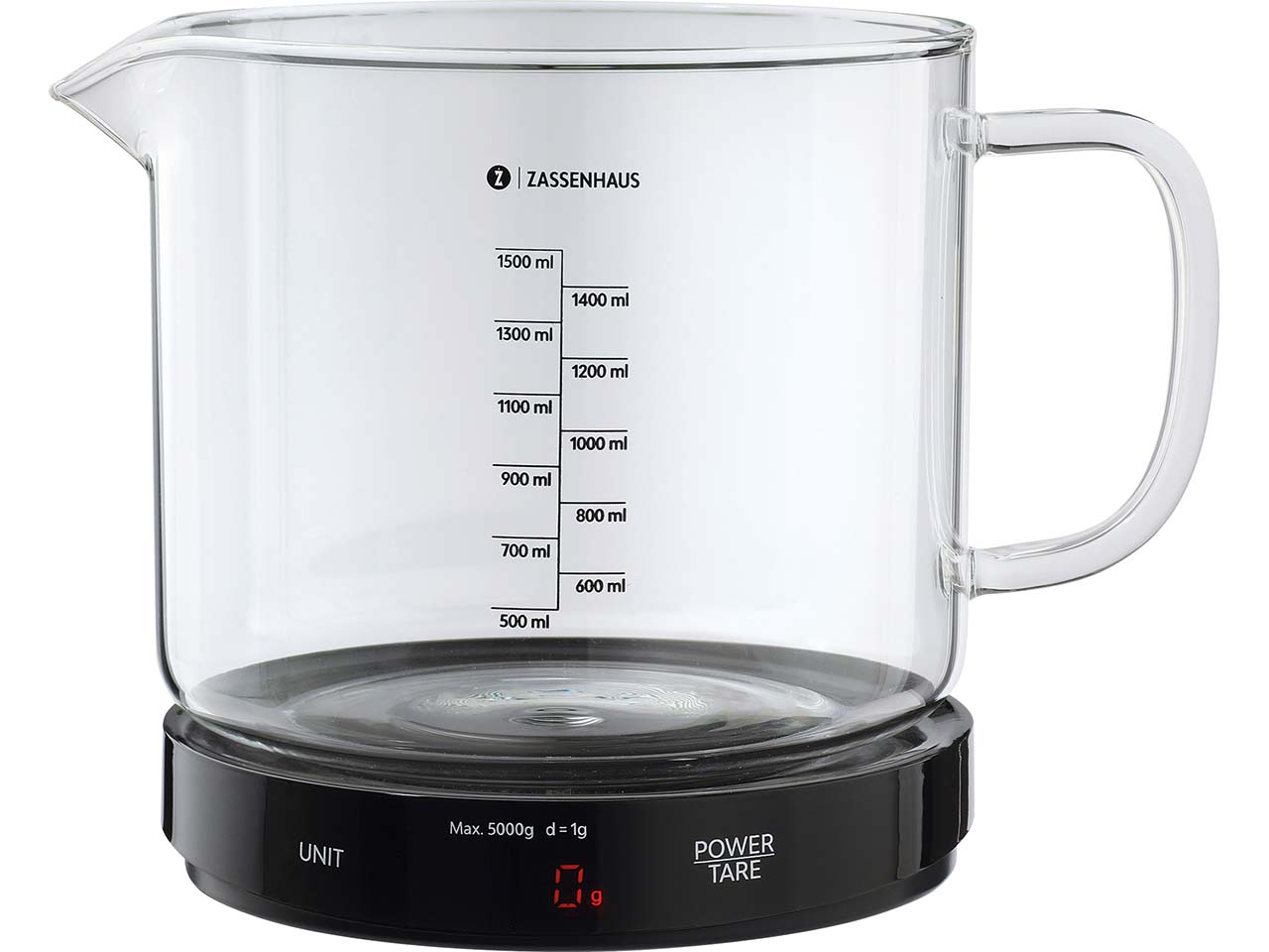 ZASSENHAUS Digitale Küchenwaage BAKE  schwarz schwarz