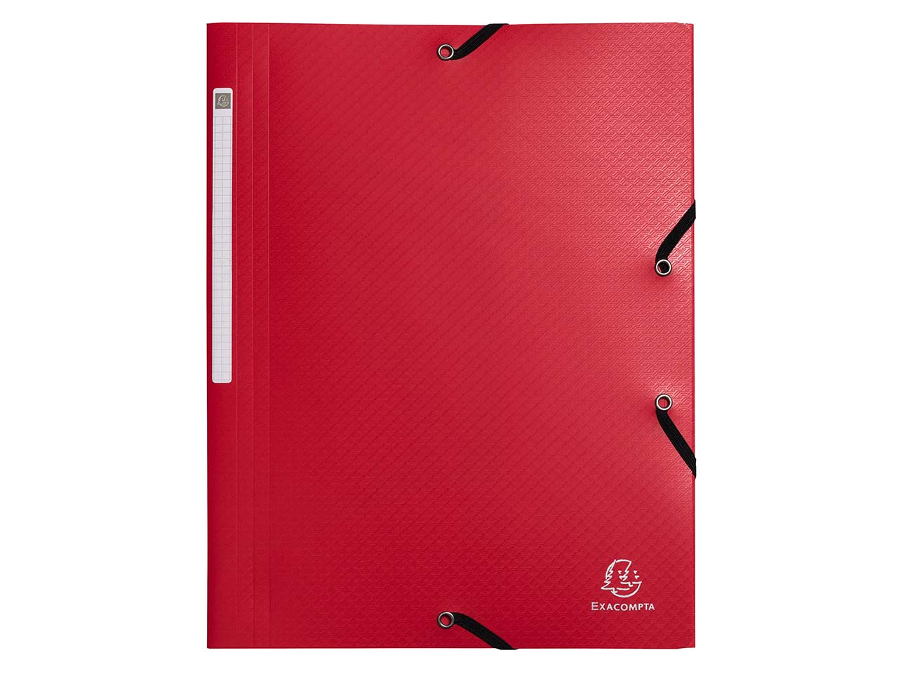 50 Exacompta Sammelmappen "OpaK", DIN A4, Gummizug, 3 Klappen, rot