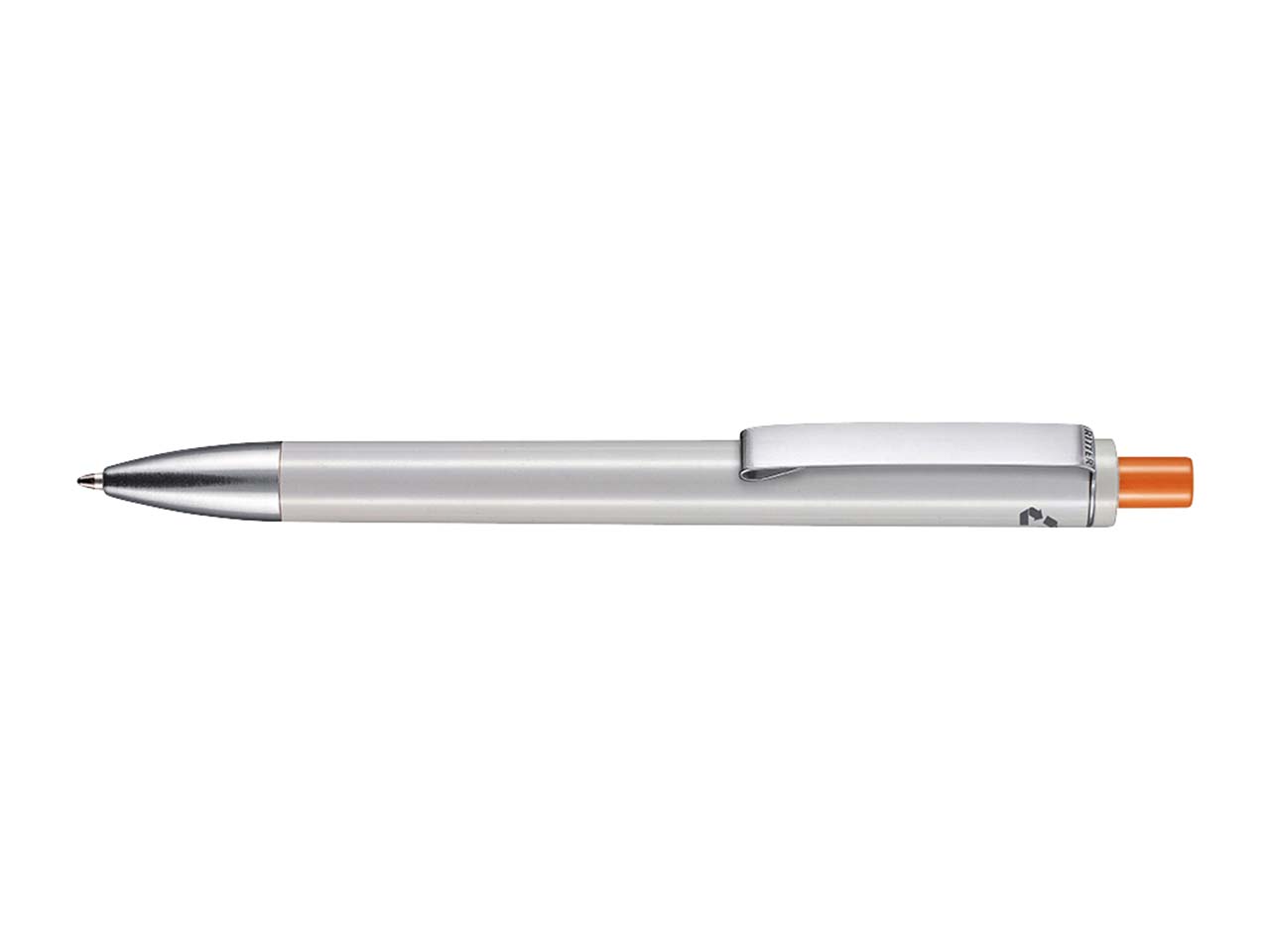 RITTER PEN Kugelschreiber 'EXOS RECYCLED' grau recycled/orange