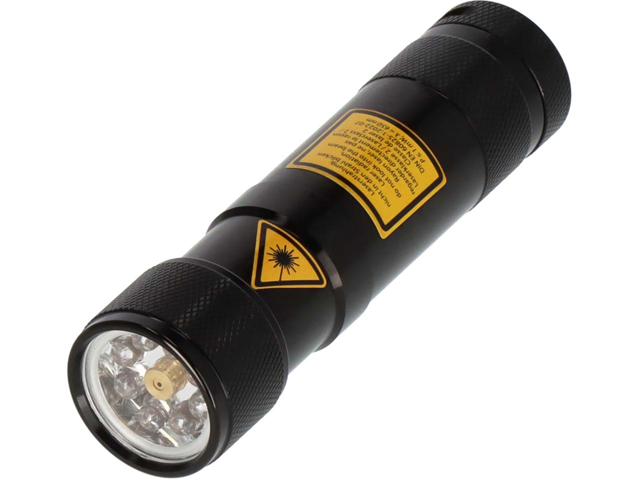 brennenstuhl LED-Laser-Taschenlampe mit 8 LEDs, 45 lm, schwarz