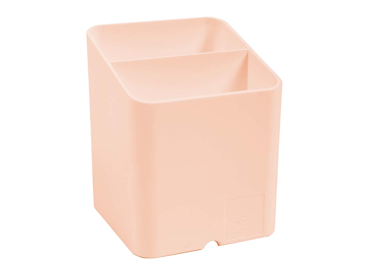 10 Exacompta Stifteköcher Pen Cube "Aquarel", 2 Fächer, korallenrot