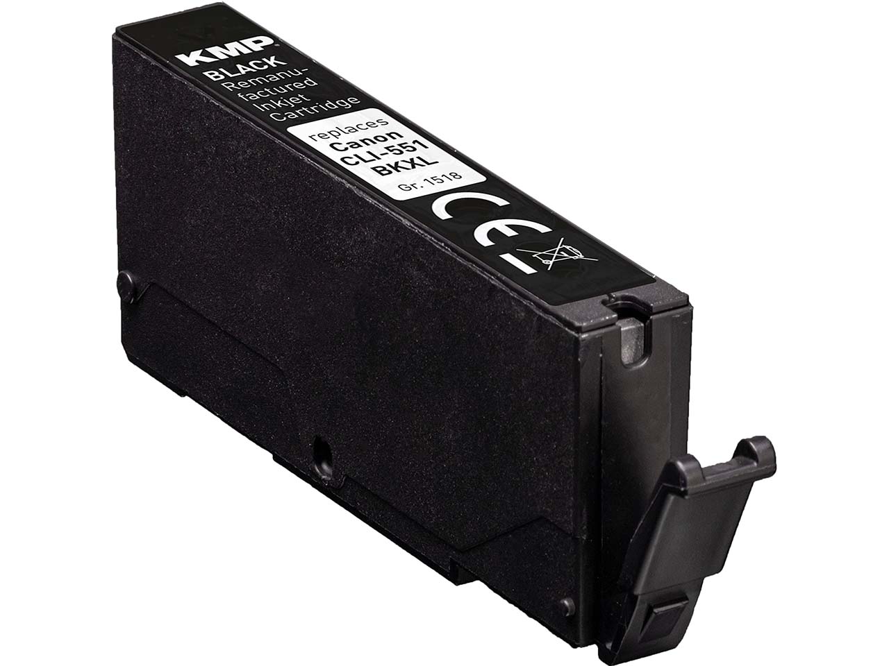 KMP Tintenpatrone ersetzt Canon CLI-551BK XL schwarz