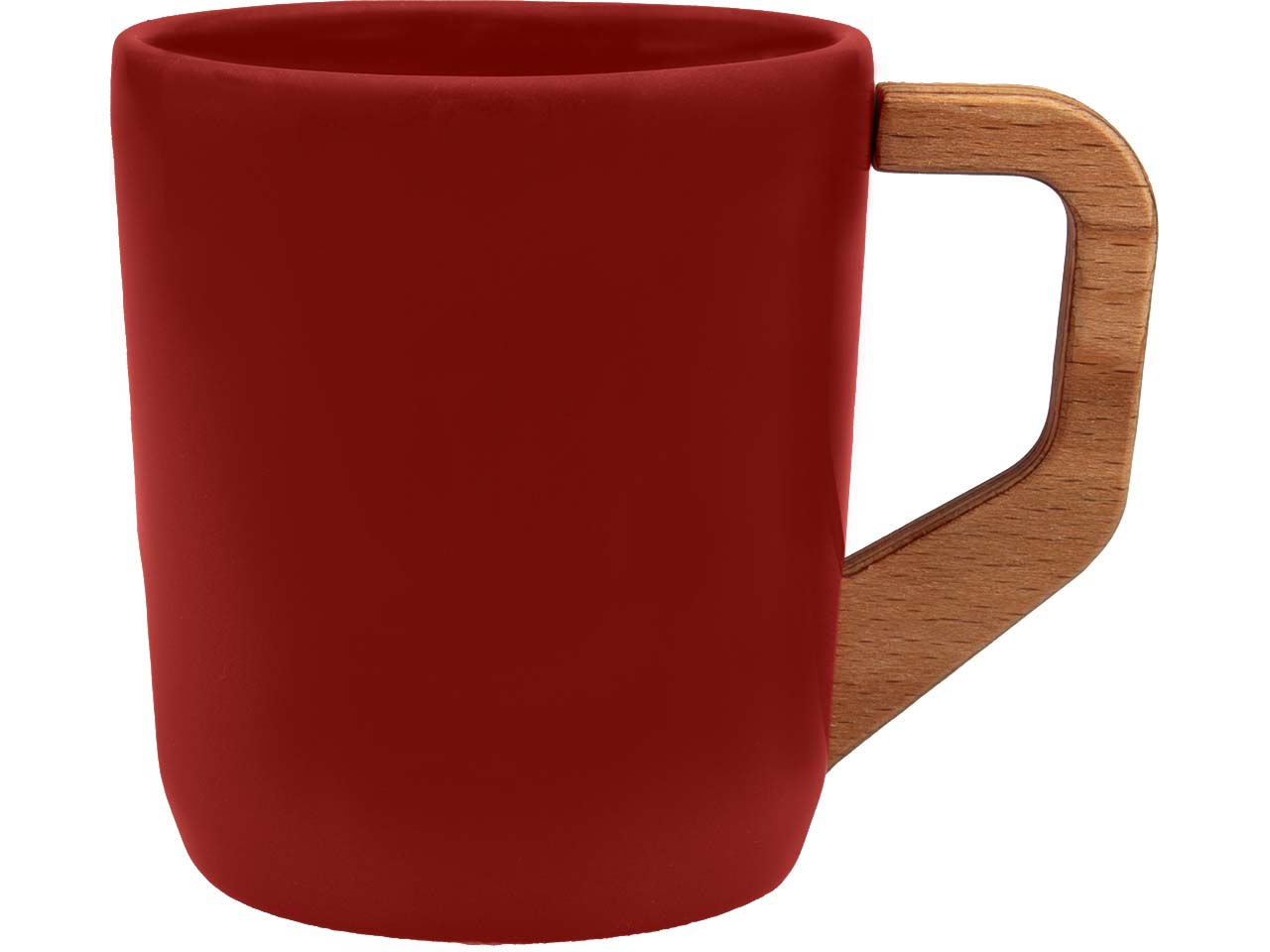 Keramiktasse "Woody" 330 ml, burgundy