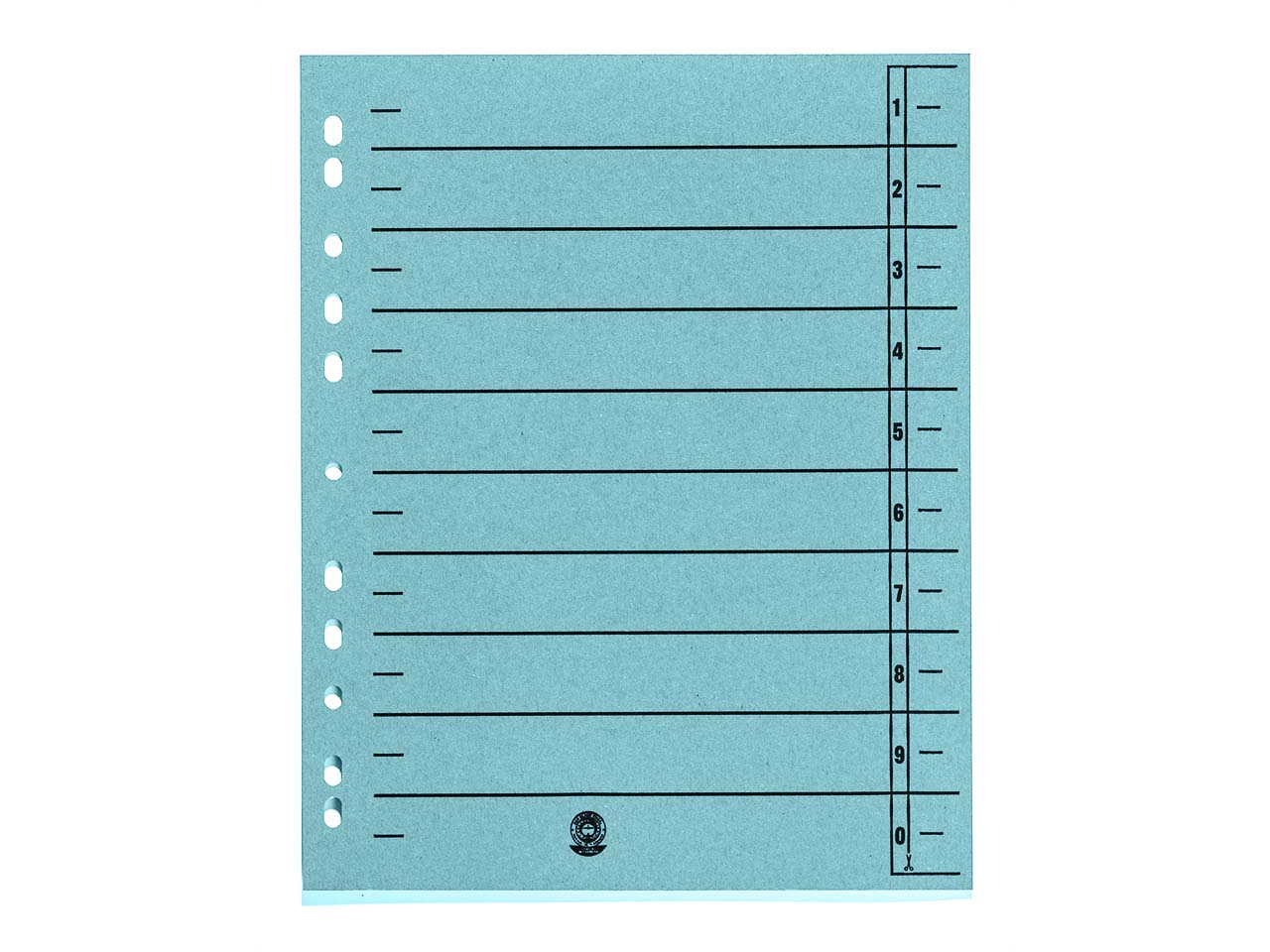 50 Trennblätter hellblau 230 g/m²