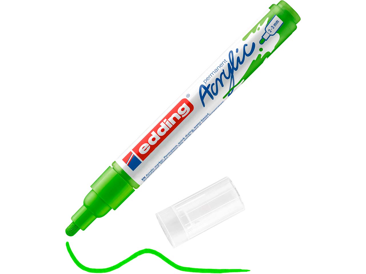 edding Acrylmarker "Acrylic 5100" Rundspitze mittel, gelbgrün
