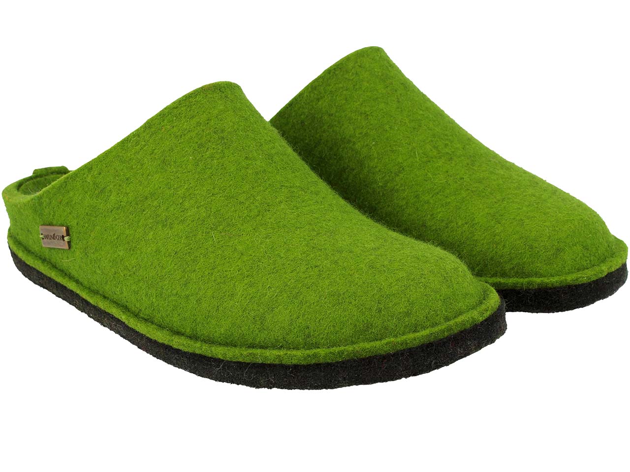Haflinger Hausschuhe 'Flair Soft' grün, Gr. 42