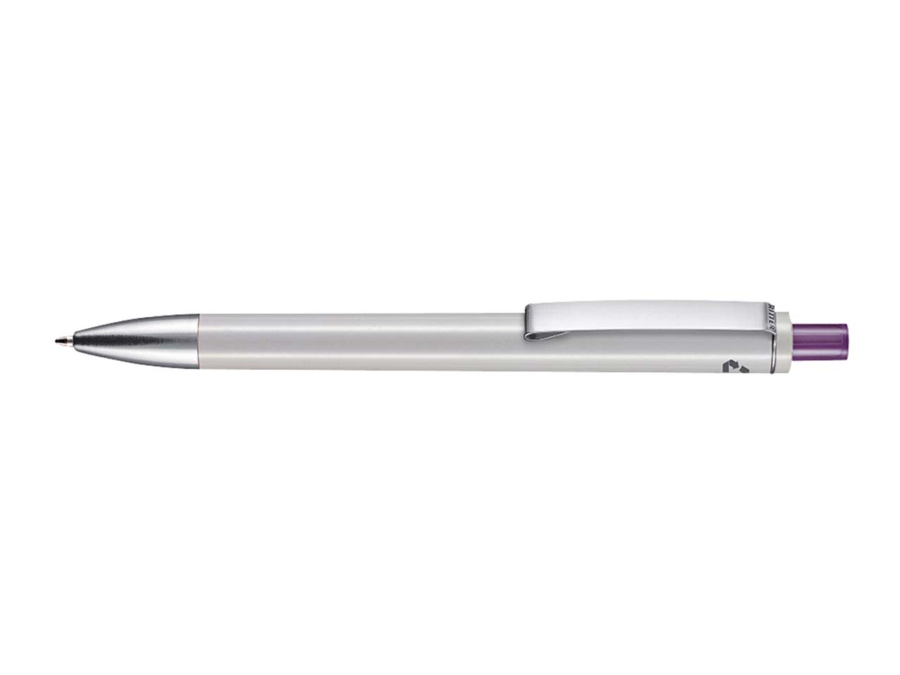 RITTER PEN Kugelschreiber 'EXOS RECYCLED' grau recycled/pflaumenlila
