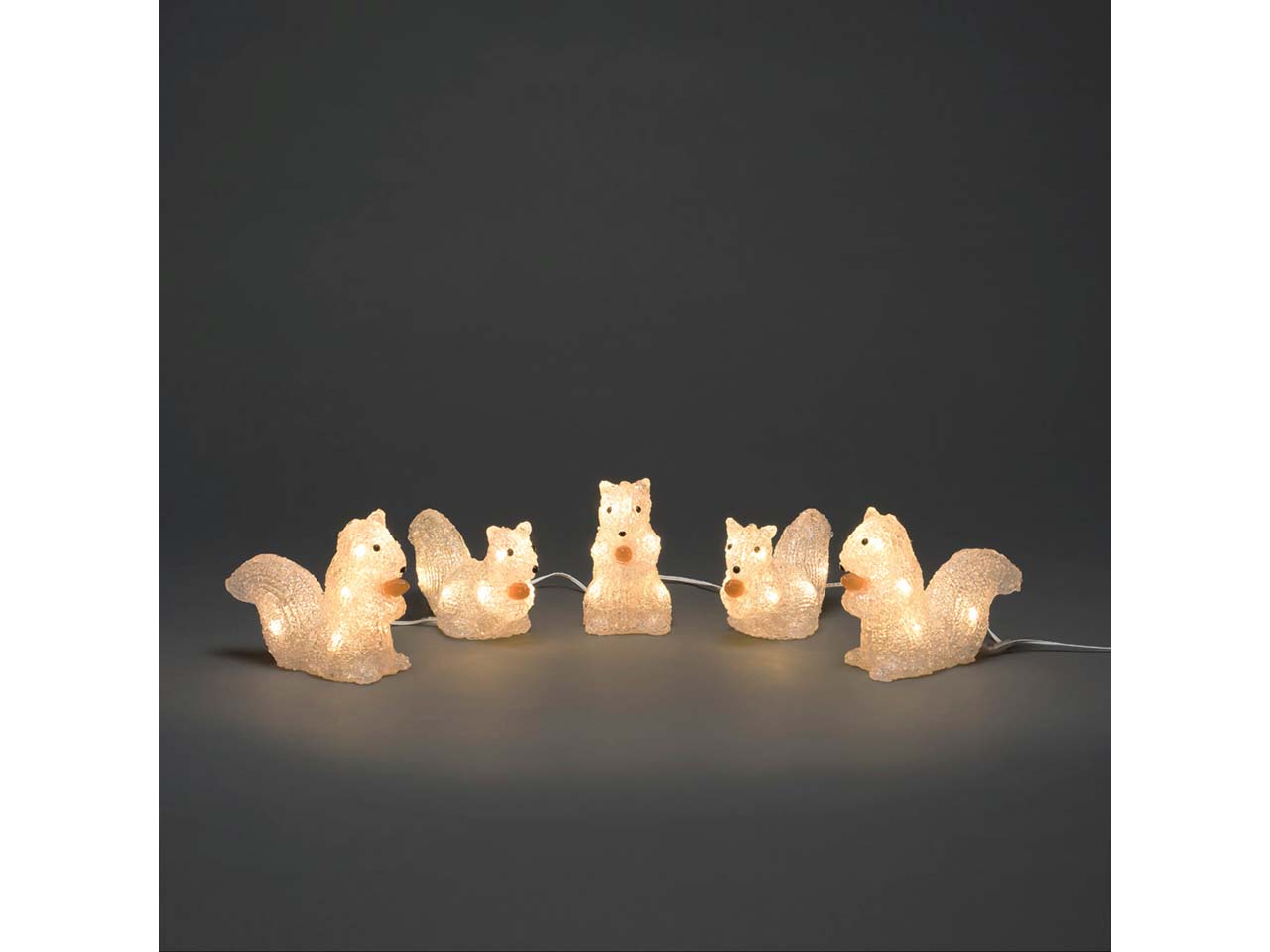 Konstsmide LED-Dekolicht 5er-Set "Eichhörnchen" 40 Dioden