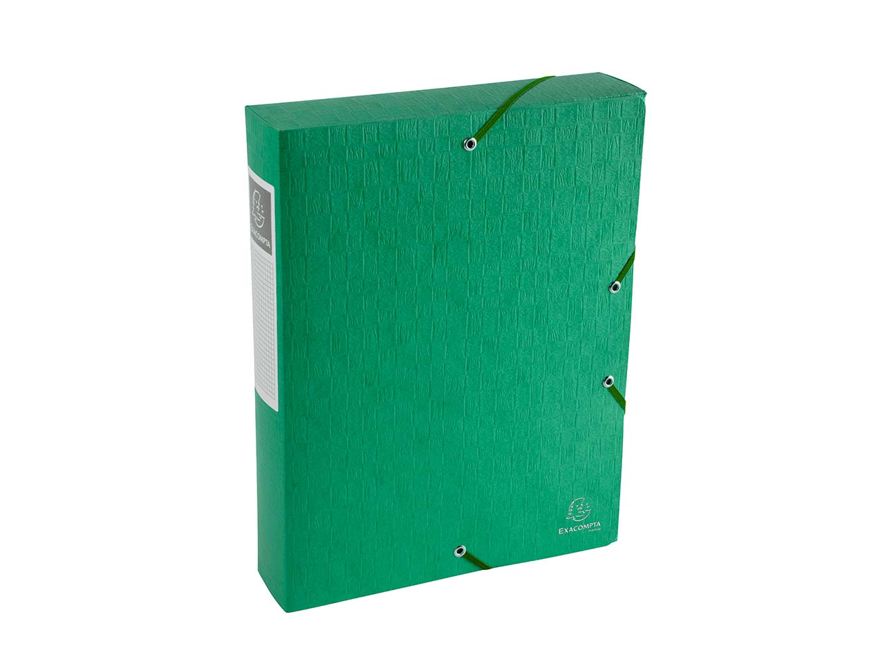 10 Exacompta Archivboxen "Scotten" aus Colorspan, 600 g/m², DIN A4, grün, RB 60 mm