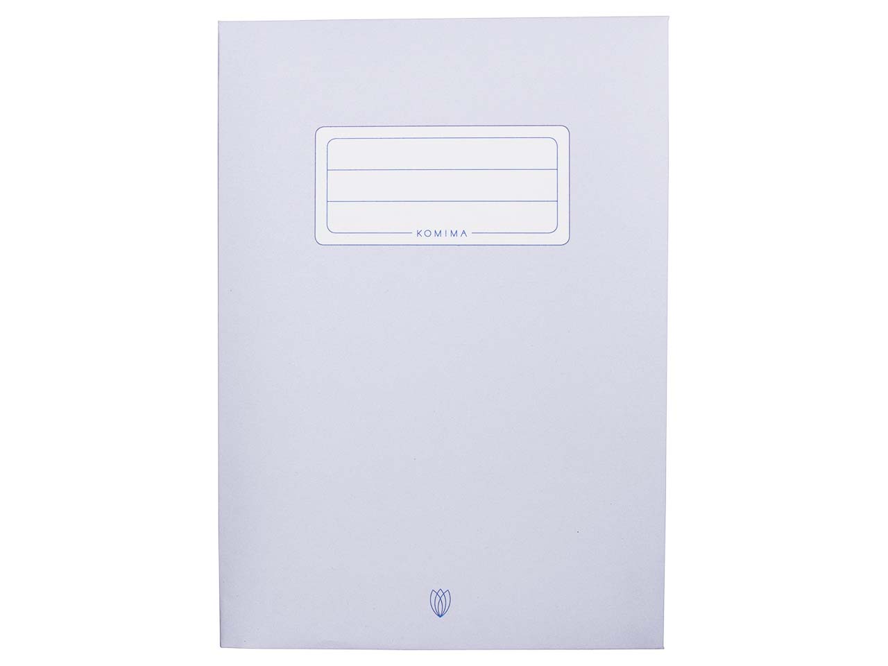 Komima Heftumschlag aus Recyclingpapier, grau DIN A5
