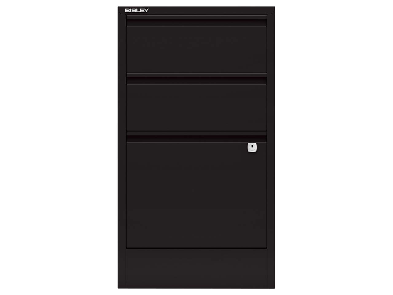 BISLEY Schubladenschrank "PersonalFiler" mit 1 HR + 2 Schubladen, schwarz