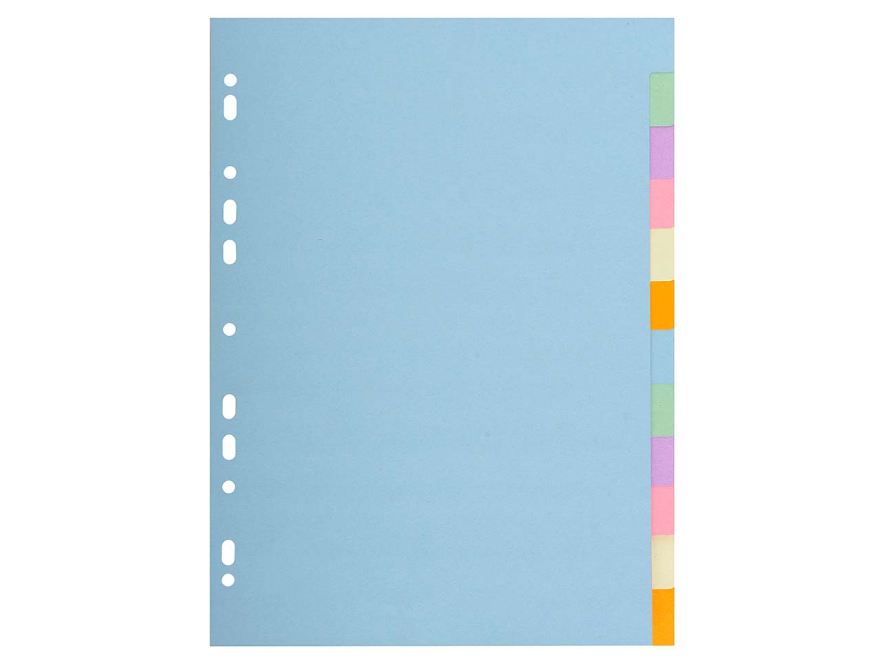 25 Exacompta Register "Forever", 12 Taben neutral, 170 g/m², DIN A4, pastell sortiert