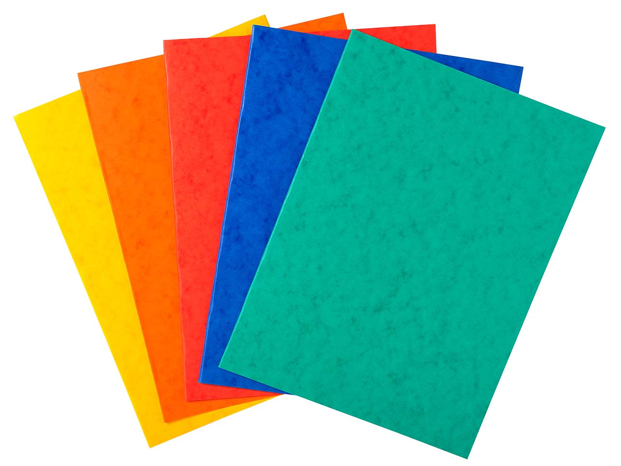 4 x 25 Exacompta Aktendeckel aus Colorspan-Karton, 225 g/m², DIN A4, sortiert