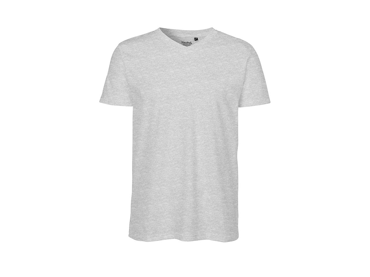 Neutral Bio-Herren-T-Shirt mit V-Ausschnitt 155 g/m² grau, Gr. XL