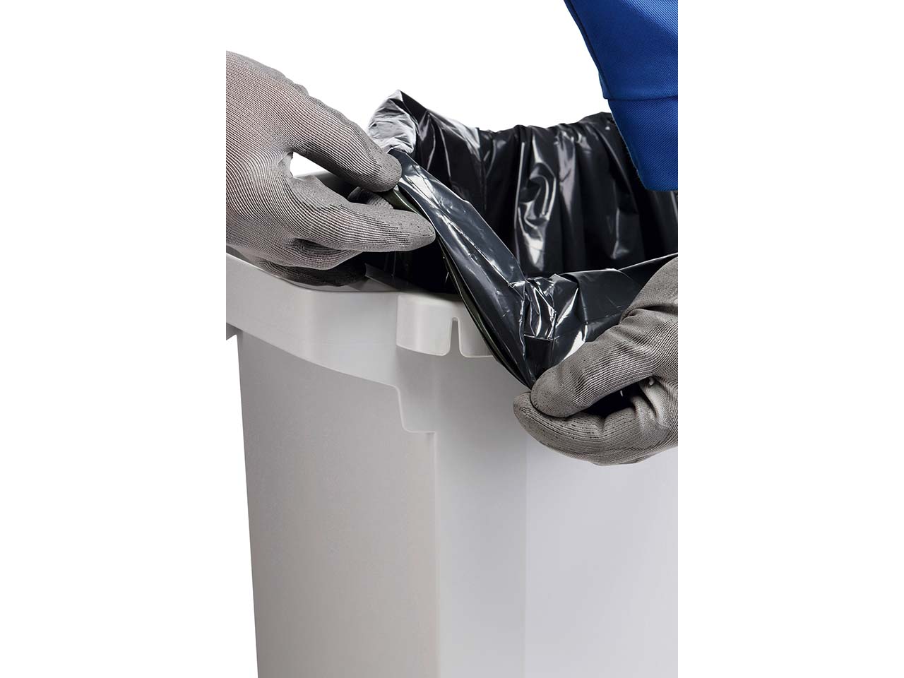 DURABLE Mülleimer 'Durabin 60' 60 l, mit blauem Deckel
