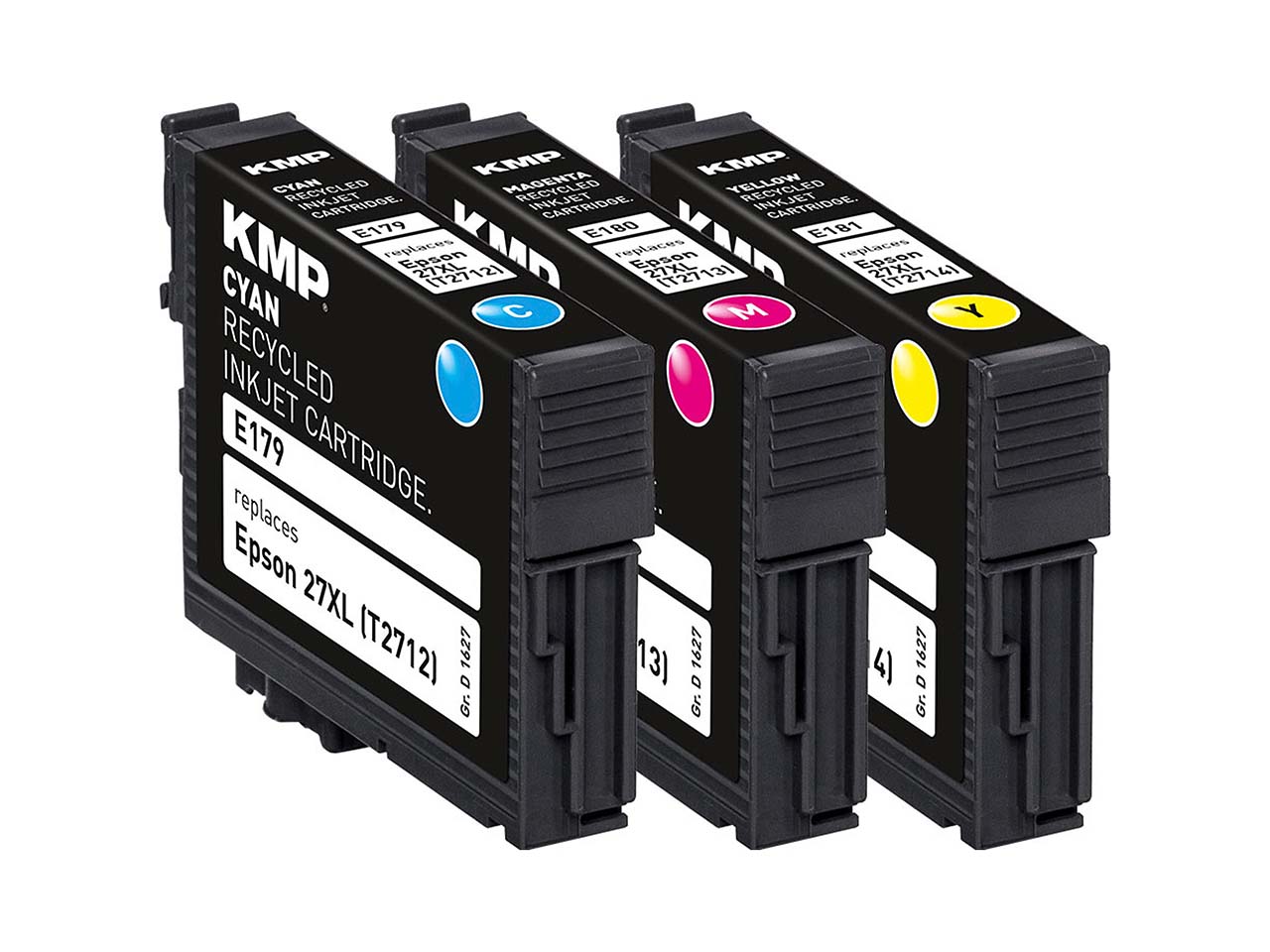 KMP Tintenpatrone ersetzt Epson 3er Set T2715XL cyan, magenta, gelb