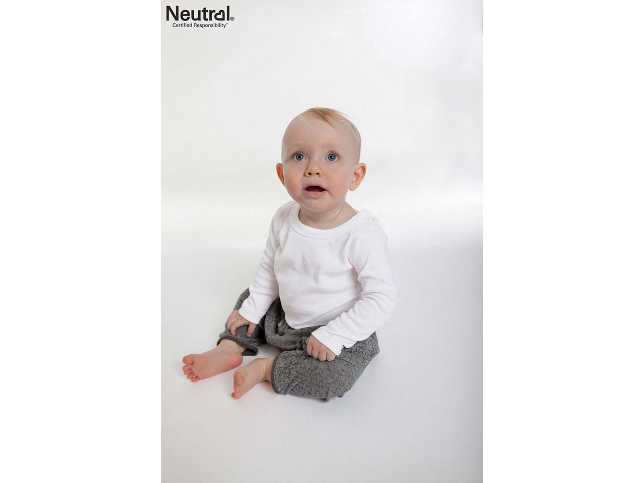 Neutral Bio-Baby-Langarmshirt Gr. 86, weiß