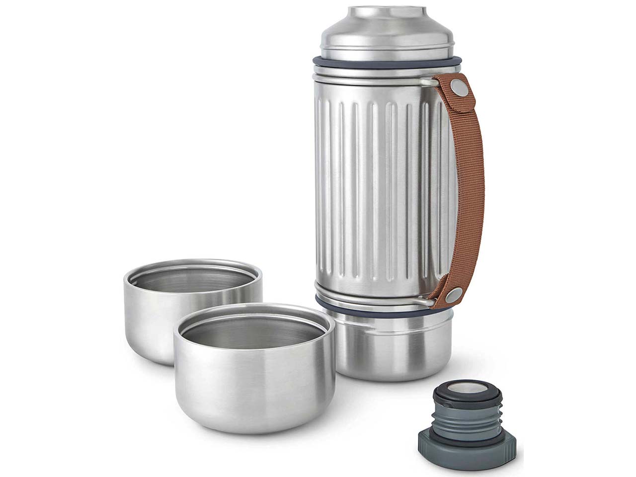 black+blum Isolierflasche "Explorer Duo" mit Griff, 1 l