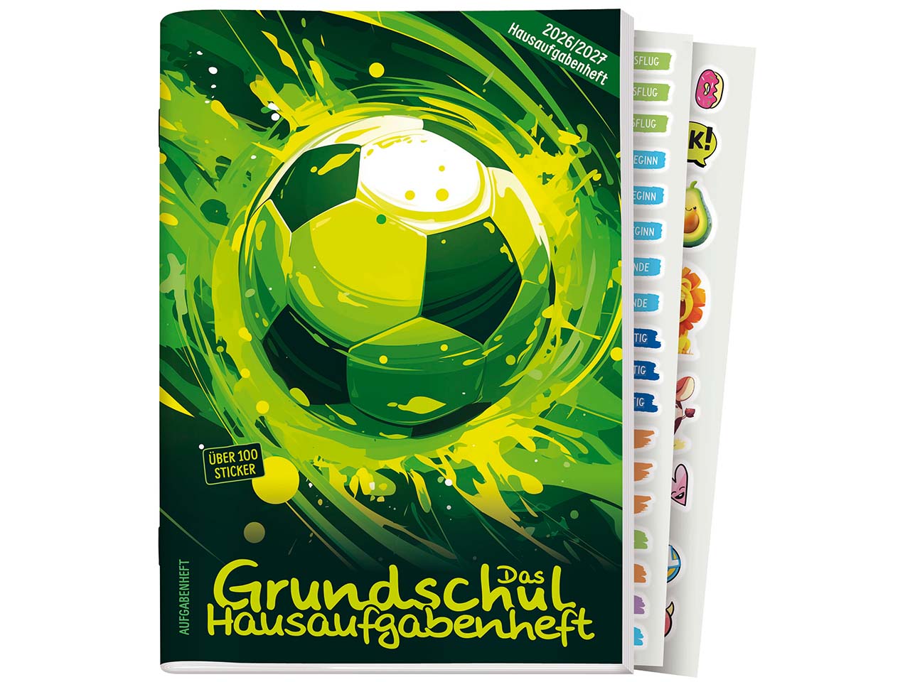 Häfft Grundschul-Hausaufgabenheft 2026/27 DIN A5, Fußball