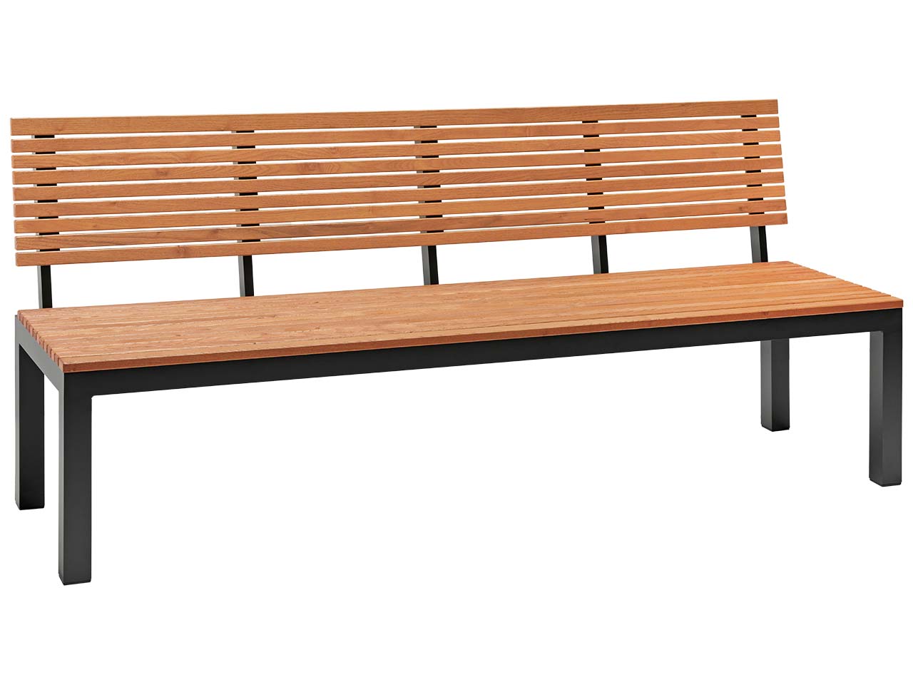 Gartenbank "Sassa" aus FSC-zertifiziertem Robinienholz, Breite 180 cm, 3-Sitzer