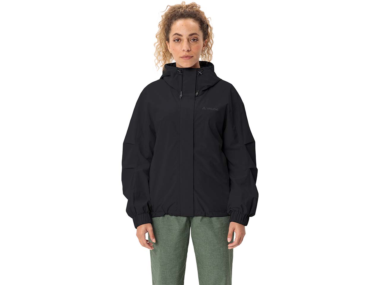 VAUDE Damen-Regenjacke 'Mineo' locker geschnitten, black, Gr. 42