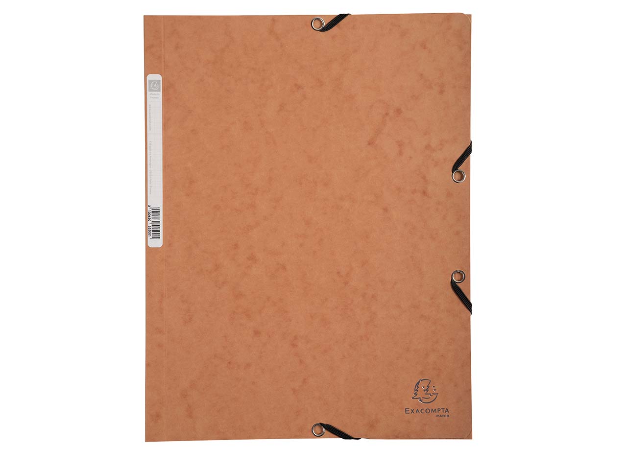 25 Exacompta Sammelmappen, Colorspan-Karton, 400 g/m², DIN A4, 3 Klappen, tabak