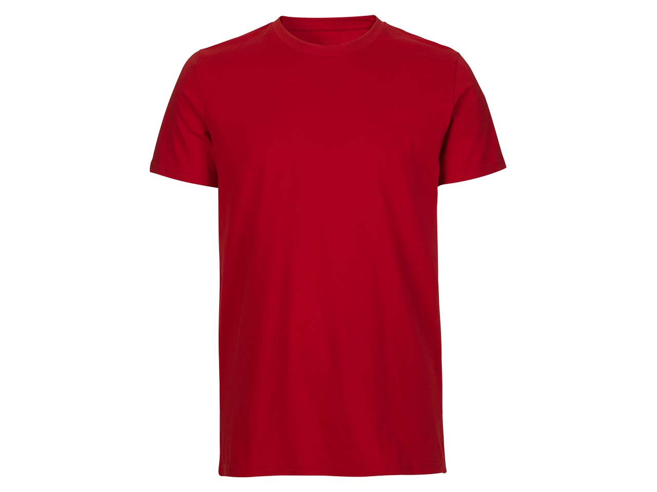 Neutral Bio-Herren-T-Shirt mit Rundhalsausschnitt rot, Gr. S
