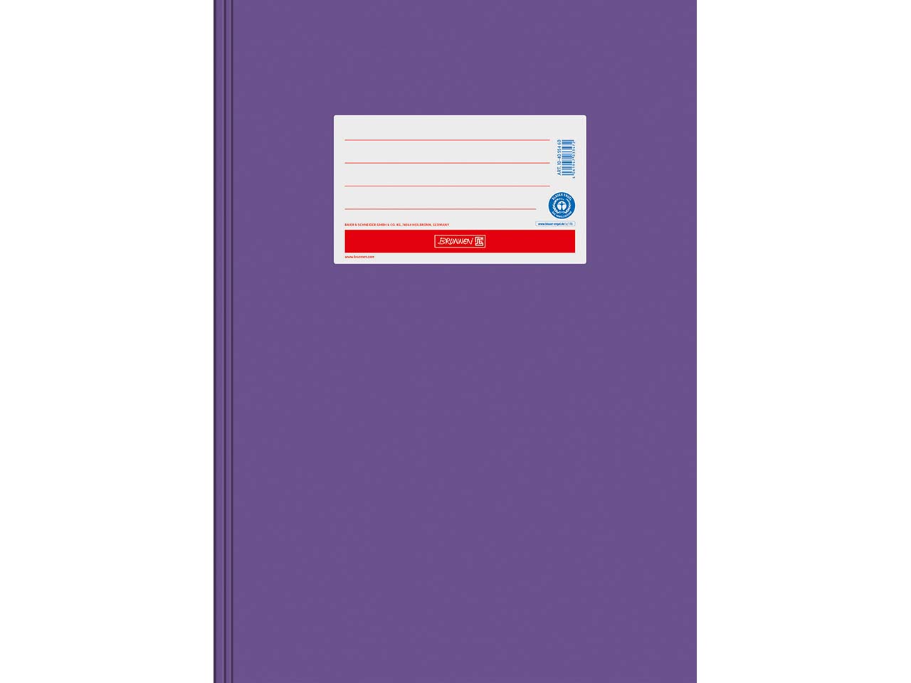 BRUNNEN Heftumschlag "Premium" aus Papier extrastark, DIN A4, violett