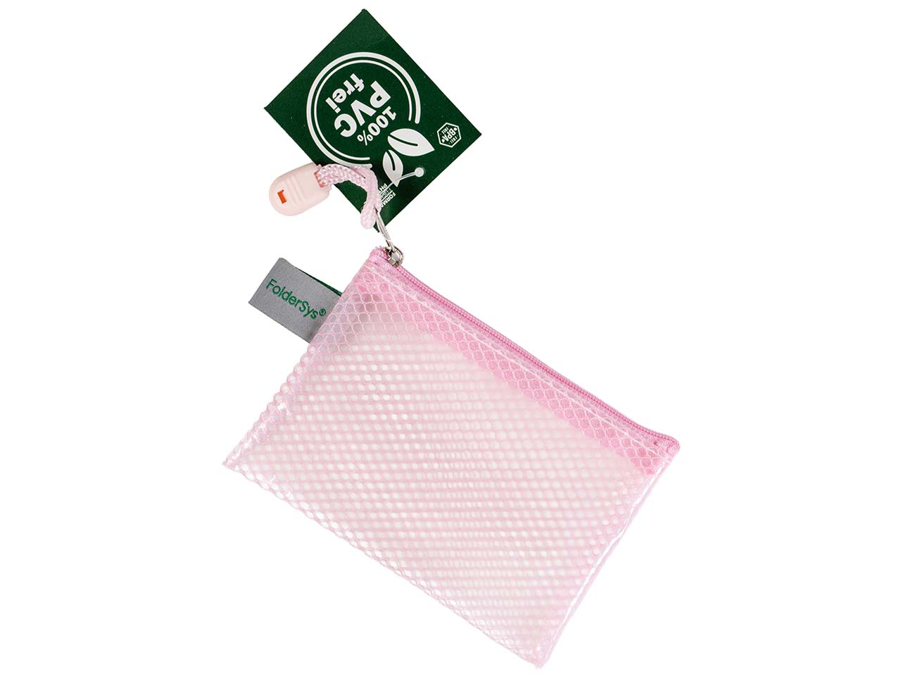 FolderSys Kleinkram-Beutel "Candy Bag" mit RV, DIN A7, EVA, pastell rosé transparent
