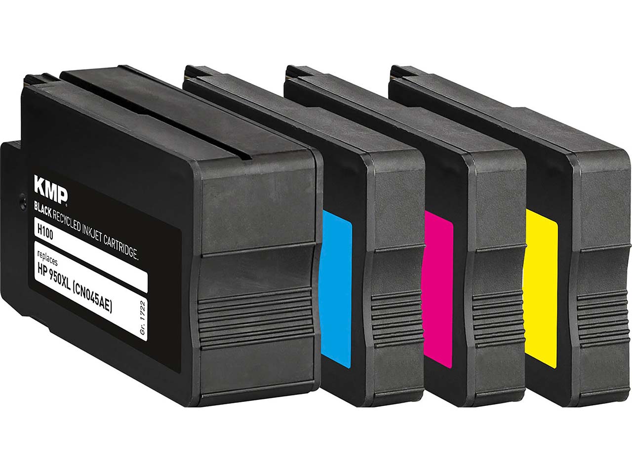 KMP Tintenpatronen ersetzt HP Nr. 950XL/Nr. 951XL schwarz, cyan, magenta, gelb, 4er-Set