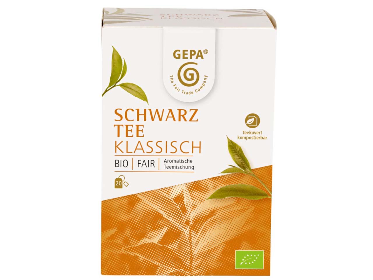 GEPA Schwarzer Bio-Tee Klassisch, 20 x 2 g