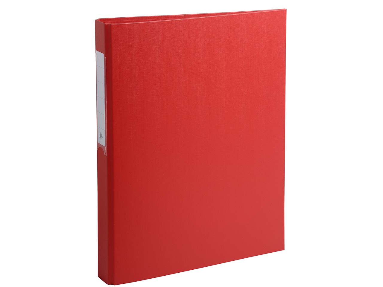 10 Exacompta Ringbücher aus kaschiertem Karton, DIN A4, 2 Ringe, RB 40 mm, rot
