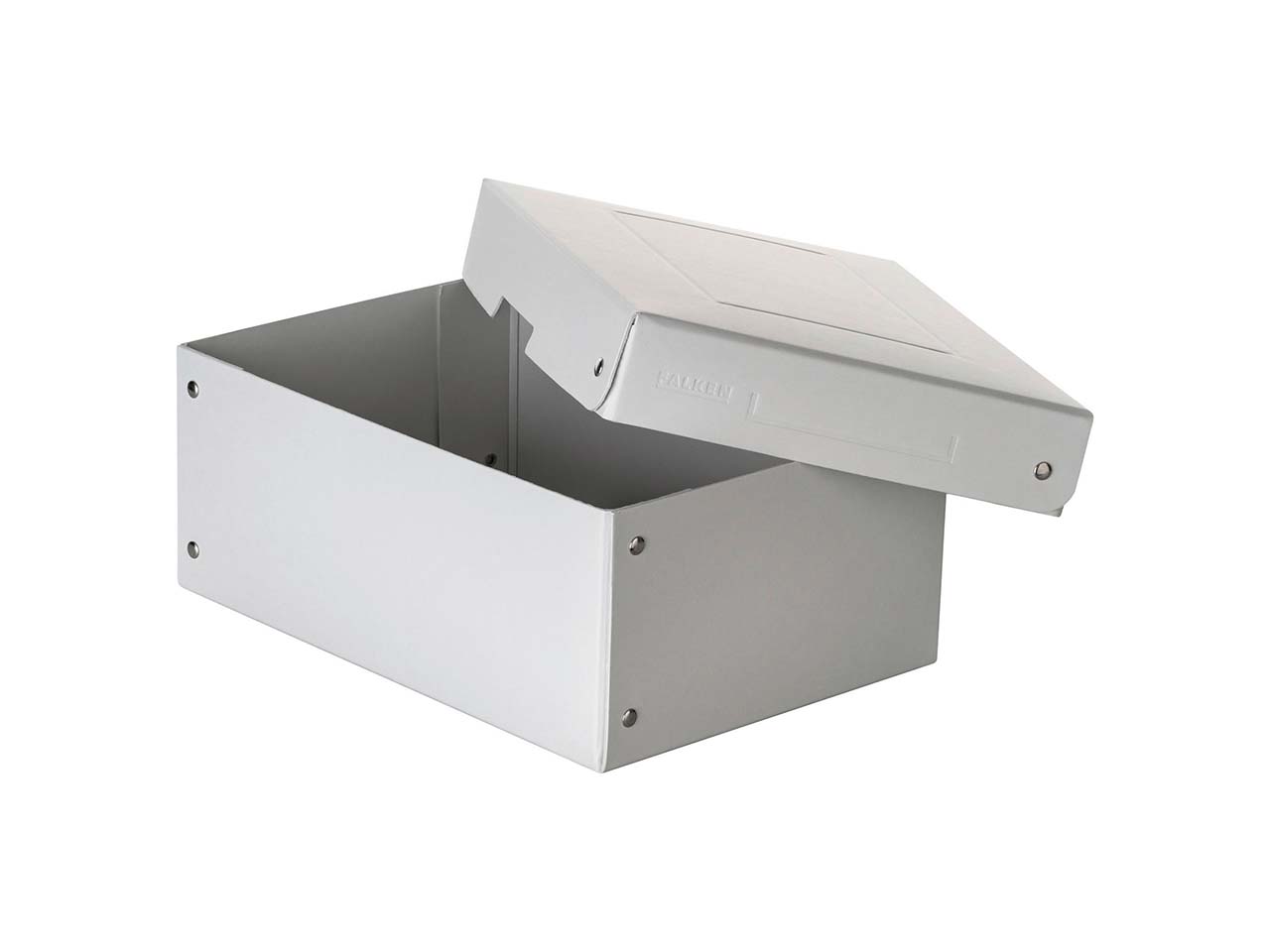 5 Falken Aufbewahrungsboxen "PureBox", 1200 g/m², DIN A5, 10 cm Höhe, weiß