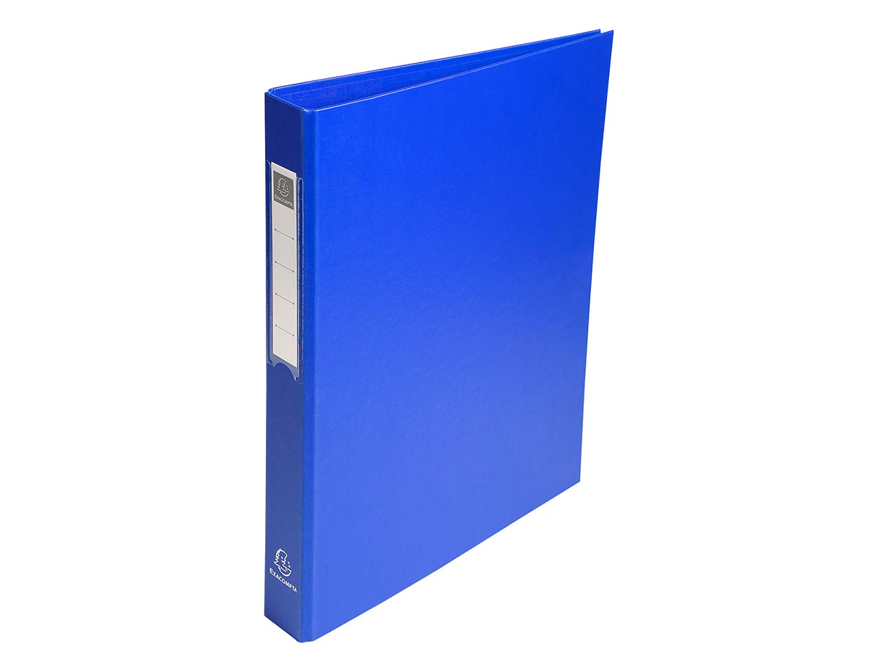 10 Exacompta Ringbücher aus kaschiertem Karton, DIN A4, 4 Ringe, RB 40 mm, blau