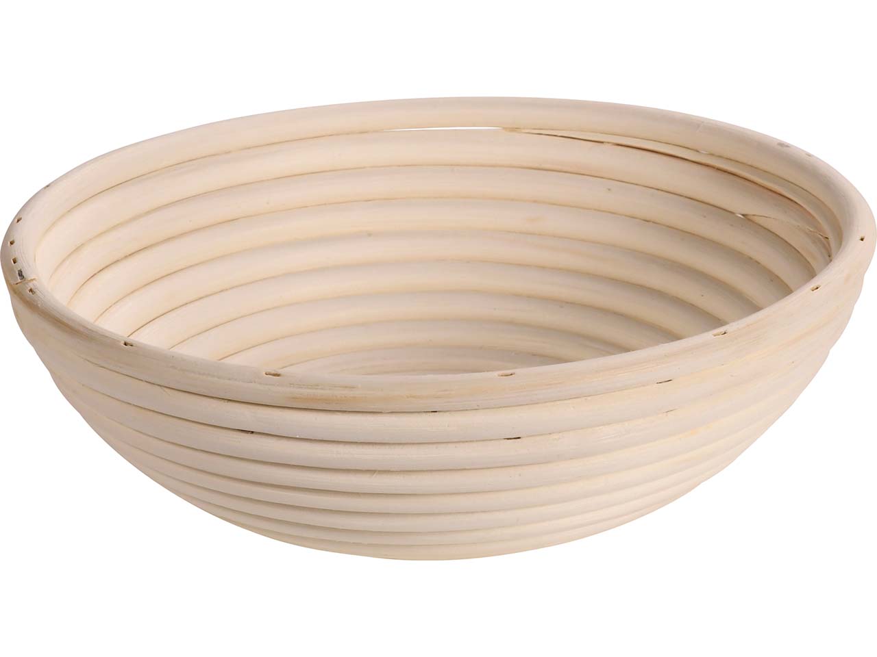 KESPER Gärkörbchen aus Rattan mit herausnehmbarem Textilfutter, rund, Ø 25 cm