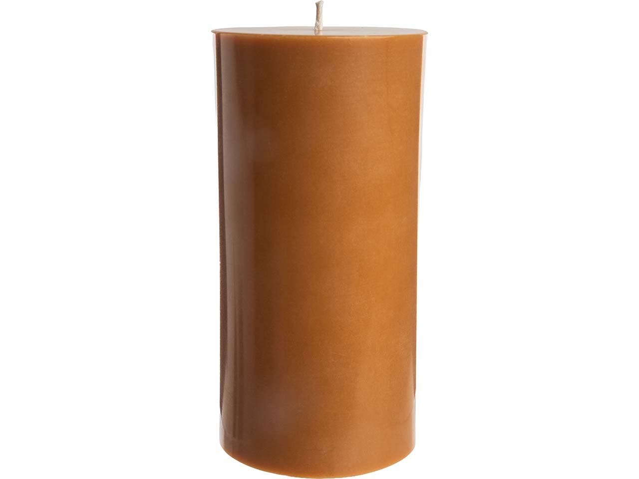 tranquillo Stumpenkerze "GLUMI" aus Stearin, Ø 7,5 cm x H 15 cm, orange