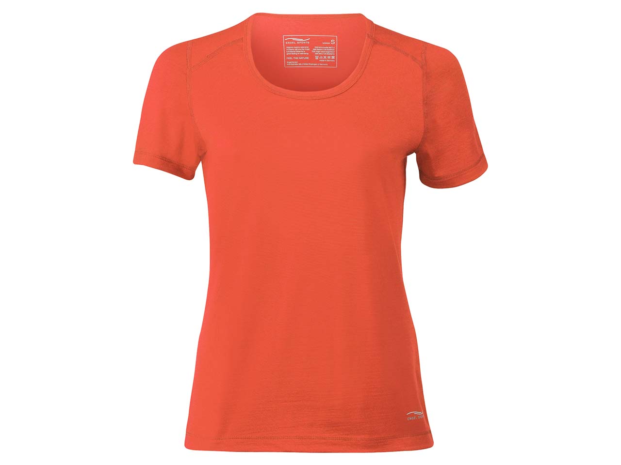 Engel Sports Damen Kurzarm-Shirt Sportshirt kurzärmlig Bio-Wolle/Seide 