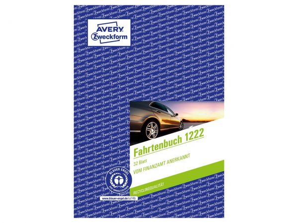 32 Blatt A5 AVERY Zweckform Formularbuch Fahrtenbuch 